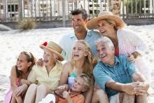 Family on a beach