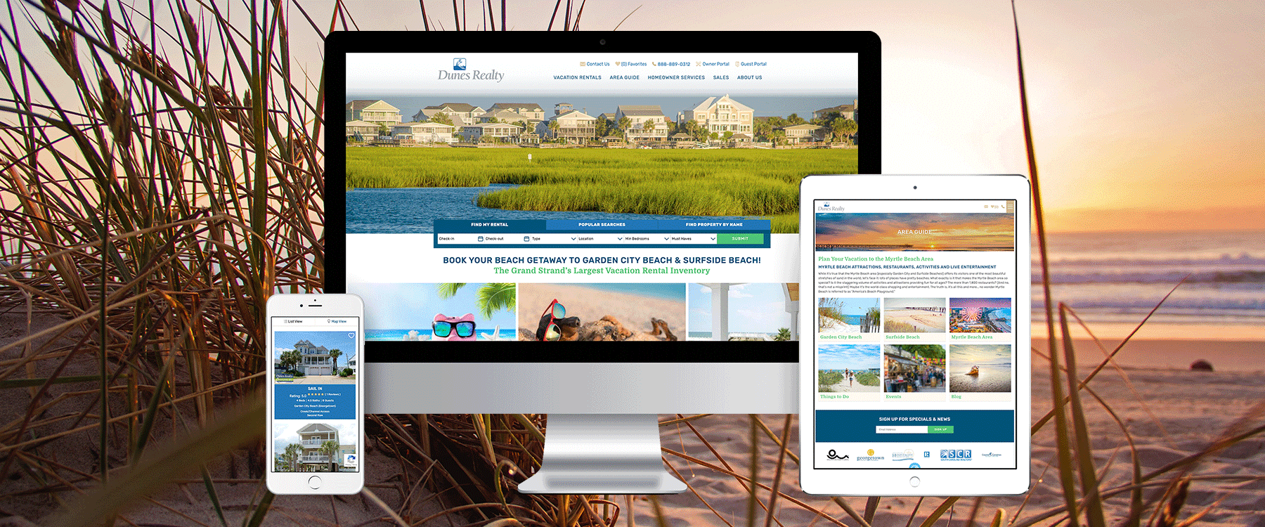 Dunes Realty New Website