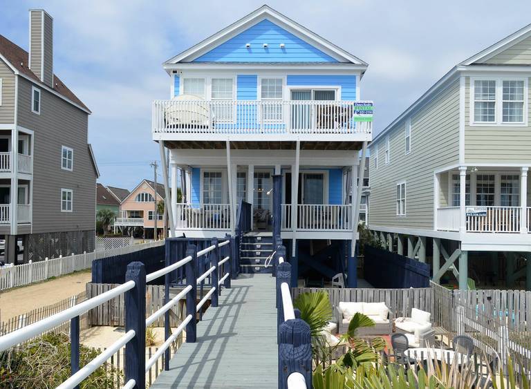 The exterior of a Grand Strand vacation rental