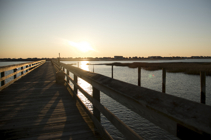 A view of the boardwalk at Murrells Inlet